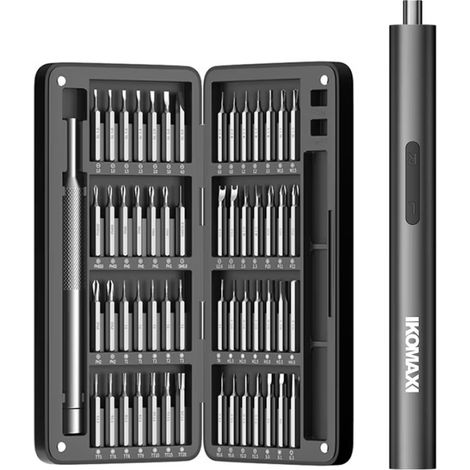 Mini Elektro Schraubendreher Set, 58 in 1 Magnetische Präzisions-Schraubendreher Kit, Geeignet für Reparatur für iPhone,Laptop, Brillen, Uhren (1/5)