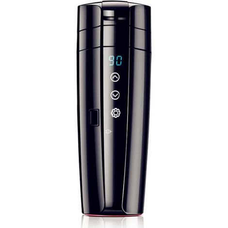 Tragbarer elektrischer Wasserkocher fürs Auto 400 ml Edelstahl-Reisewasserkocher einstellbarer Temperaturbereich von 20 bis 95 12V 24V (1/5)