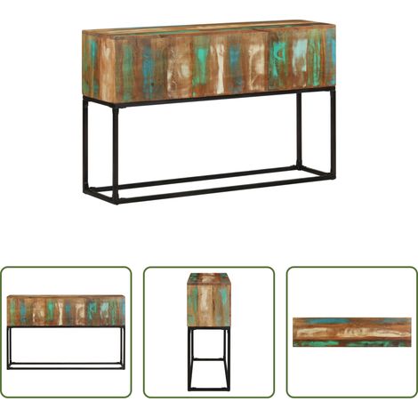 Holz -  Konsolentisch 120x30x75 cm Altholz Massiv (1/5)