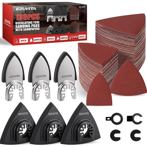 Kit de Ponçage Multitool 130 pcs avec 2 Types de Patins (1/5)