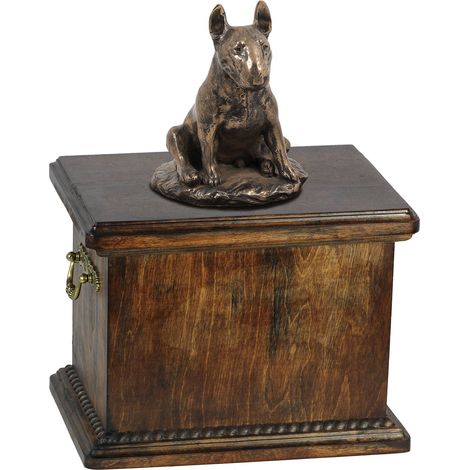 Urne funéraire Bull Terrier, Bull Terrier IV - Urne avec statuette, élégante urne de style classique par Art-Dog (1/5)
