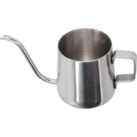 Cafetière à bec col de cygne en acier inoxydable de 250 ml avec anse suspendue, idéale pour la maison et le bureau. (1/5)