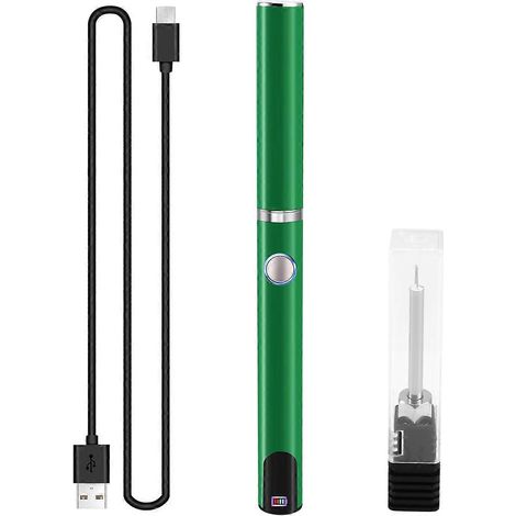 Kit de mini fer à souder réglable à filetage 510, fer à souder USB avec capuchon, stylo de réparation de soudage électronique à 3 niveaux de tension C (1/5)