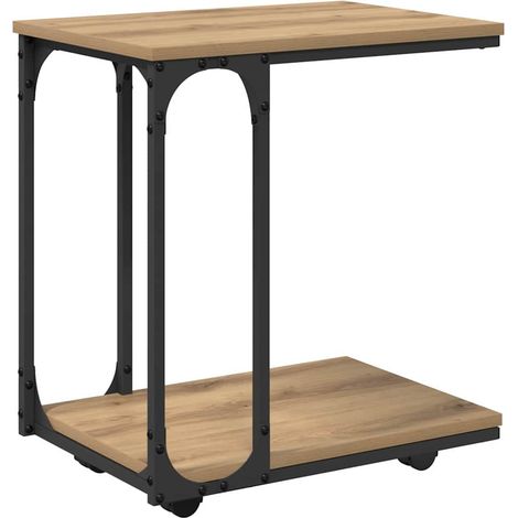 Side Table Artisan Oak 50 x 35 x 55.5 cm Engineered Wood vidaXL