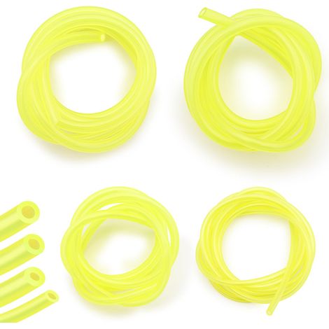 Tuyau Essence Carburant 4 Tailles Lot de 4 - 4 pièces, transparent, 1m - tuyau tronconneuse debroussailleuse souffleur - essence (1/5)