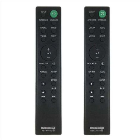 Mando a distancia de repuesto 2X -AH411U para barra de sonido HT-S100F HT-SF150 -Crezuo
