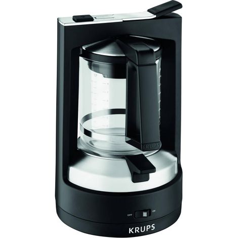 Cafetière 850W pour 12 tasses – Verseuse graduée en verre – Arrêt automatique – KRUPS KM468910