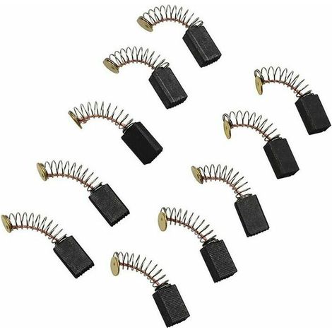 5 Paires Balais de Charbon Moteur Pièces de Rechange Universelles d'outil Électrique pour Meuleuse d'angle Ponceuse Orbitale (1/5)