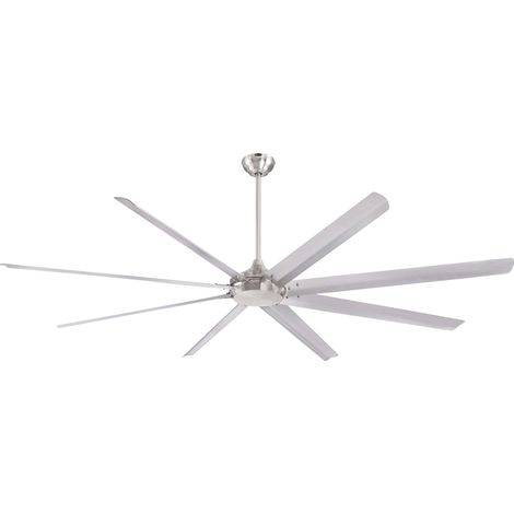 Ceiling Fan Widespan Nickel 254cm / 100" with Remote