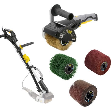 Fartools Pro – Rénovateur extérieur REX 120D – Moteur 1300W avec variateur – Perche pliante REX-STAND 1250mm – 3 brosses spécialisées pour surfaces complexes (1/5)
