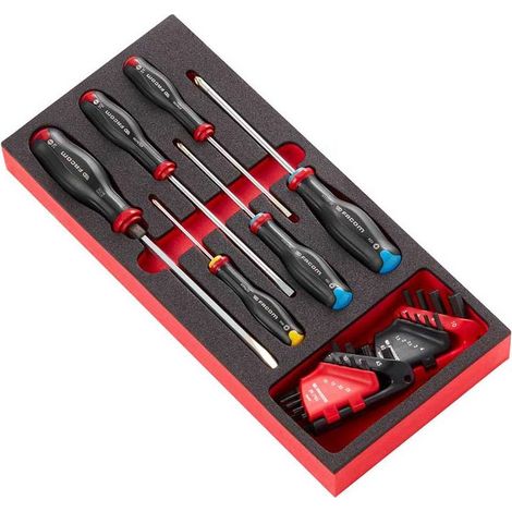 Facom – Plateau à outils en mousse pour servante d'atelier – Type MODM.AT7 – Accessoire pour rangement optimisé – Pour espaces de travail encombrés