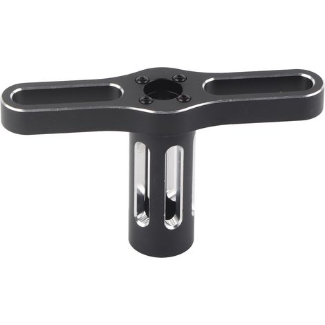 Douille pour écrous hexagonaux de roue de 17 mm, outil de montage avec clé et capuchon pour écrou de moyeu de 17 mm pour voitures RC TRAXXAS 1/10 et 1/8 (rouge) (1/5)