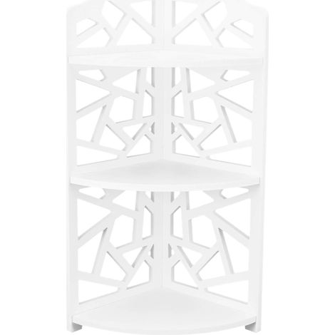 Petite étagère d'angle à 3 Niveaux, Support pour Plantes sur Pied pour Petits Espaces, Salle De Bain, Chambre à Coucher, Organisateur (1/5)