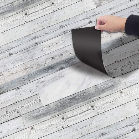 DIY PVC Self-adhesive Tile Sticker, Color Pattern Floor Tiles Waterproof for Kitchen Floor Bathroom Living Room, 20 300CM (1/5)