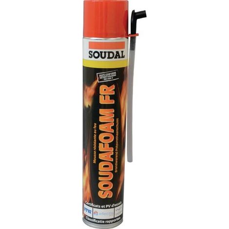 Mousse polyuréthane Coupe-feu Soudafoam Gun FR HY 750mL (1/4)