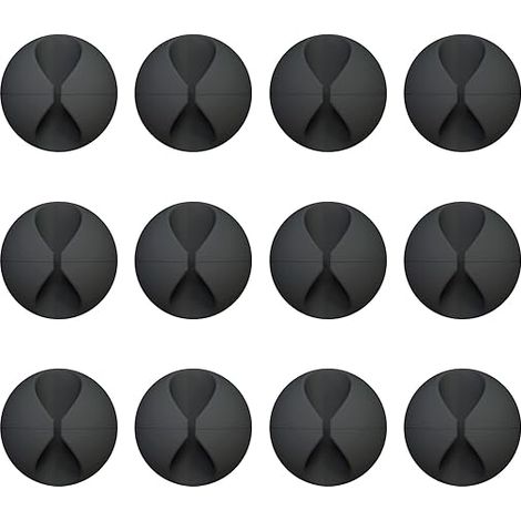 12er-Pack Kabelclips, selbstklebende Kabelmanagement-Halter für Cor