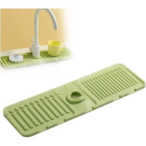 Contre Les éclaboussures de Robinet, Tapis de Plateau égouttage,Tapis Drainage de Robinet, Coussin év SET ACCESSOIRES SALLE DE BAIN (1/4)