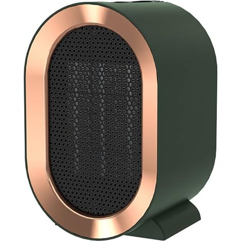 Fan Heater Electric Heater, Mini Fan Heater Portable Energy Saving Quiet Mobile Heater Compact Air Heating 1200W PTC Ceramic Fan Heater with Thermostat, 2 Modes, for Home, Office(Color:green) (1/5)
