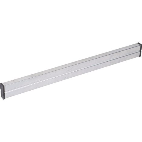 Barre aimantée 40 cm support outils forte adhérence double aimant rangements quincaillerie argent établi cuisine atelier (1/5)