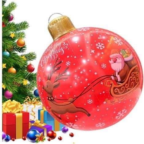 Outdoor Inflatable PVC Christmas Decorations - 60cm Waterproof Home Ornaments