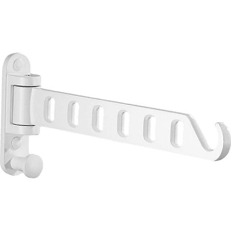 Klappbarer Wäscheständer aus robustem, rutschfestem Aluminium für Camping und zur Wandmontage-white (1/5)