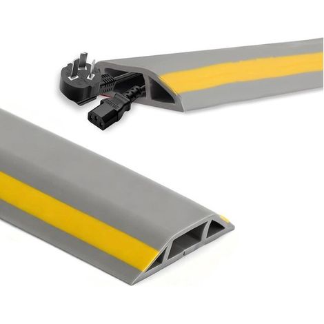 Canaleta para cables de PVC,200 x 4 cm,Ranura interior de 14 x 7 mm,Canaleta para cables de montaje en superficie,Apta para uso exterior (1/5)