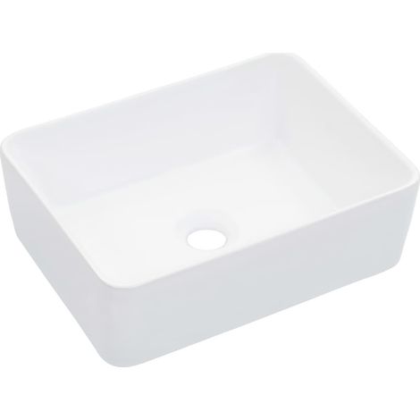 Lavabo 40x30x13 cm Céramique Blanc (1/5)