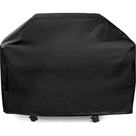 Telo di copertura per barbecue - Telo in tessuto Oxford 210D - anti-umidità, per griglia, copertura per barbecue da esterno - con cordino regolabile, protezione UV, antivento, antipolvere (145 x 61 x (1/5)