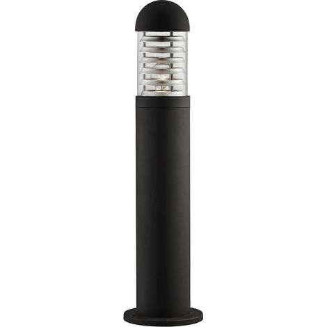 Searchlight Bronx - Borne d'extérieur à 1 ampoule noire IP65, E27 (1/3)