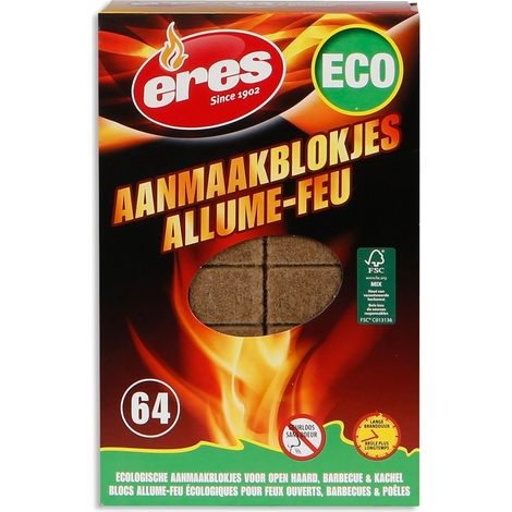 Eres - accendifuoco ecogolico 64 pezzi - eres11642 - 5410458116423
