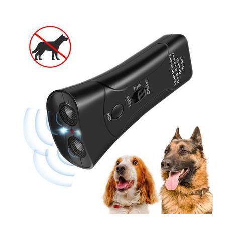Fournitures pour animaux de compagnie, dispositif d'entraînement laser à double corne pour chiens, répulsif ultrasonique à double tête pour chiens (1/5)