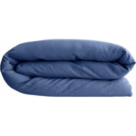 Housse de couette Palace 100% coton teint lavé Vent du sud - Palace Indigo - Housse de couette 260 x 240 cm