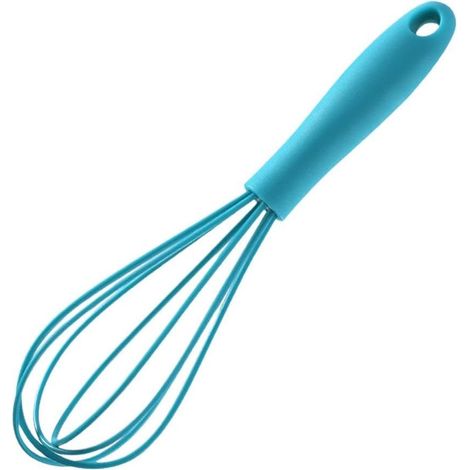 1 Fouet à œufs Acier Inoxydable Silicone Résistant Chaleur Pour Pâte Sauce Cuisine