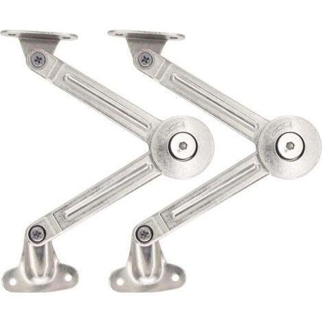 Set mit 2 Soft-Close-Scharnieren für nach oben öffnende Küchenschranktüren (1/5)