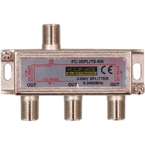 CONECTICPLUS Répartiteur antenne satellite 1 entrée 3 sorties