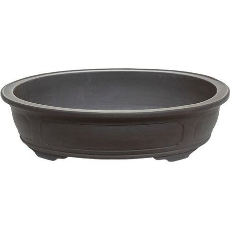 Vaso per bonsai ovale in gres 107x75,5x24 cm - L60a