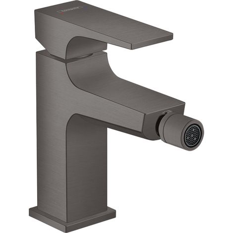 Hansgrohe Metropol - Miscelatore per bidet, con sistema di scarico Push-Open, cromo nero spazzolato 32520340 (1/2)