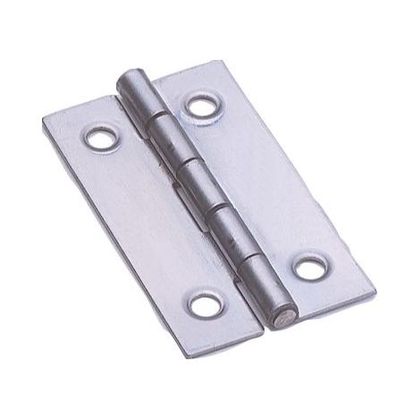 Charnière rectangulaire nœud roulé simple feuille 80X45mm MONIN 421570 (1/2)