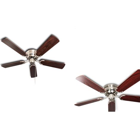 Ceiling fan Kisa Deluxe BN Rosewood / Walnut (1/5)