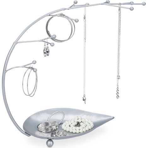 Expositor de joyas con forma de hoja
