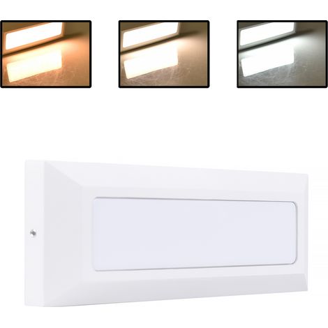 SEGNAPASSO LED A PARETE 5W CON CCT SWITCH 3 TEMPERATURE COLORE - DESIGN MODERNO ED ELEGANTE IP65 IDEALE PER AMBIENTI INTERNI ED ESTERNI (1/5)
