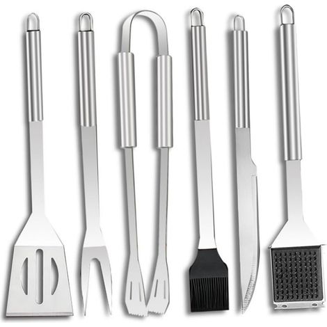 20 pièces d'outils pour churrasco, accessoires pour barbecue d'extérieur, outils pour barbecue en acier