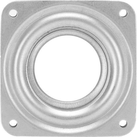 Plaque Pivotante à Roulement Carré,1 Pièces Plaque Tournante,Plateau Tournant à 360 Degrés,Plaque Pivotante Tournante,Plaque Pivotante à Roulement,pour Siège,Table à Manger,Bureau,Meubles-72mm (1/4)