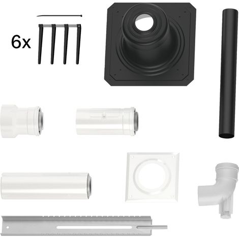 Bosch Accesorios de escape FC-Set60-C93x Juego básico C93x, d:60/100mm Plástico, 7738112778