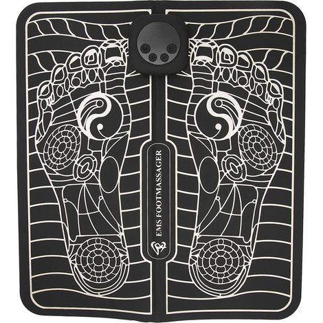 Tapis de massage électrique pliable et portable pour les pieds, rechargeable par USB, avec 6 modes de massage pour hommes et femmes. (1/5)