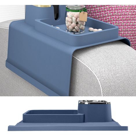 Porte-gobelet multifonctionnel en silicone pour accoudoir de canapé, étagère isolée, accessoires pour la maison (1/5)
