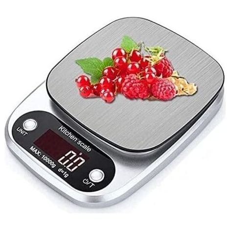 Balances de Cuisine Wlectronic Mini Balance Numérique Balances de Bijoux de Poche 5Kg/0.1g Balance de Cuisine Numérique Plate-forme en Acier Inoxydable Cuisson Régime Alimentaire Balance de P (1/4)