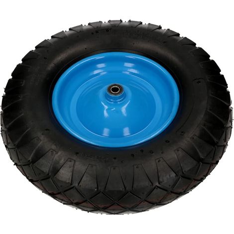 Roue de brouette 4.80/4.00-8 Renforcée 4PR Ø 390 mm Roue complète avec essieu (1/5)