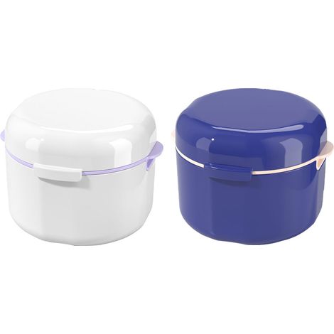Boîte Pour Prothèse Dentaire - Réservoir Pour Nettoyage Retenue Orthodontique - Usage Quotidien Maison Bureau Voyage - 1 Pièce (1/5)