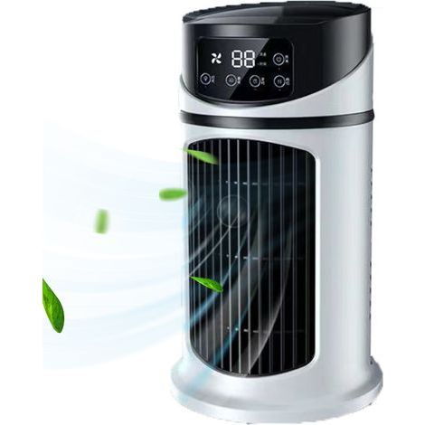 Tragbarer Luftkühler, USB-Ladefunktion, persönlicher Ventilator, Timer (1/5)